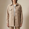 Oversized Drop-Shoulder Shacket/ Sweater for Women