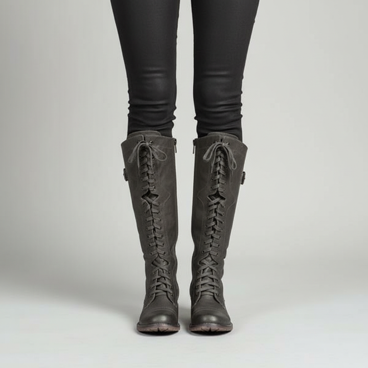 Lace-Up Leather Boots - Gabriele