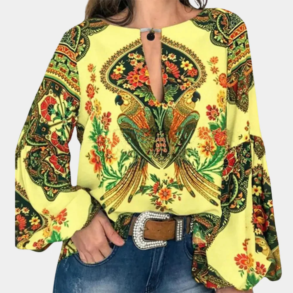 Women's Lightweight Floral Blouse