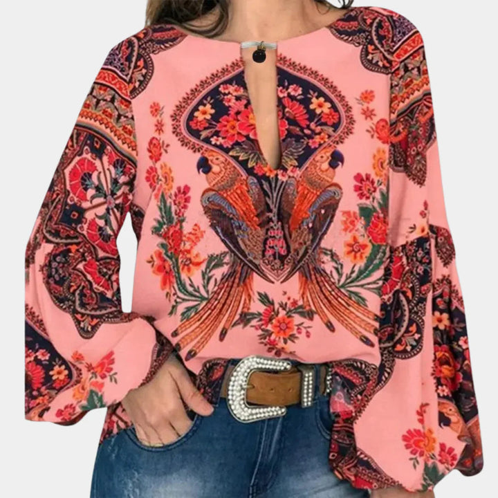Women's Lightweight Floral Blouse