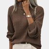 Classic Argyle Turtleneck Sweater for Women