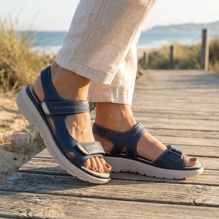 Lumistra - Open-Toe Wedge Sandal For Women
