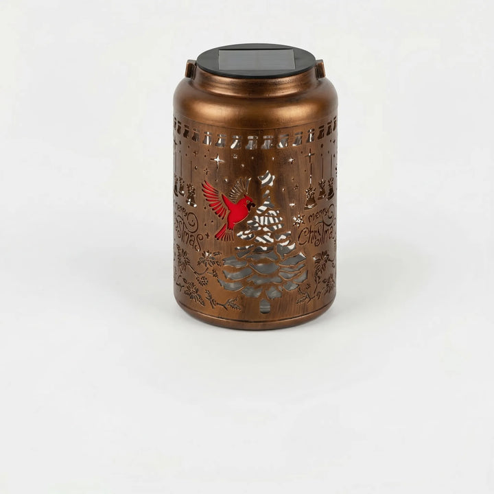 Lumivara - Decorative Solar Lantern With Cutout Design