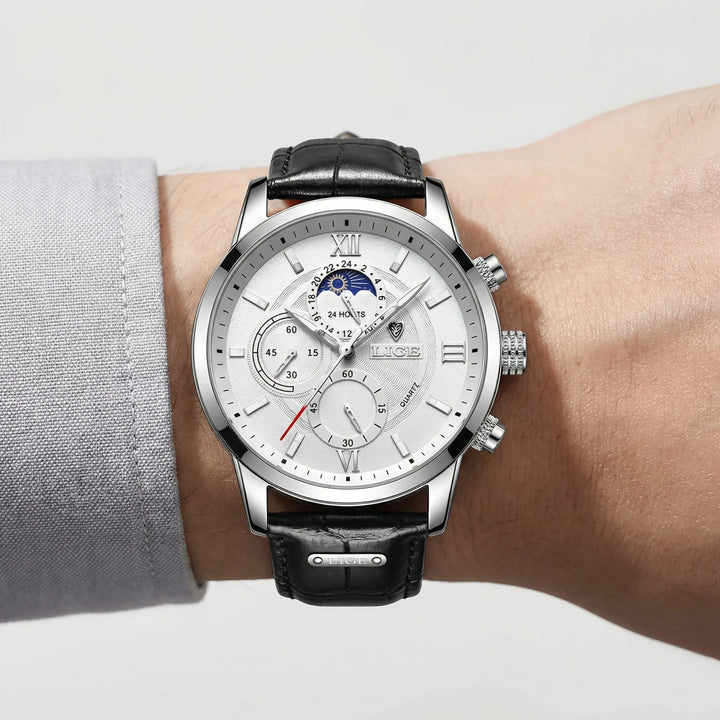 Luxivance - Analog Quartz Chronograph Dress Watch