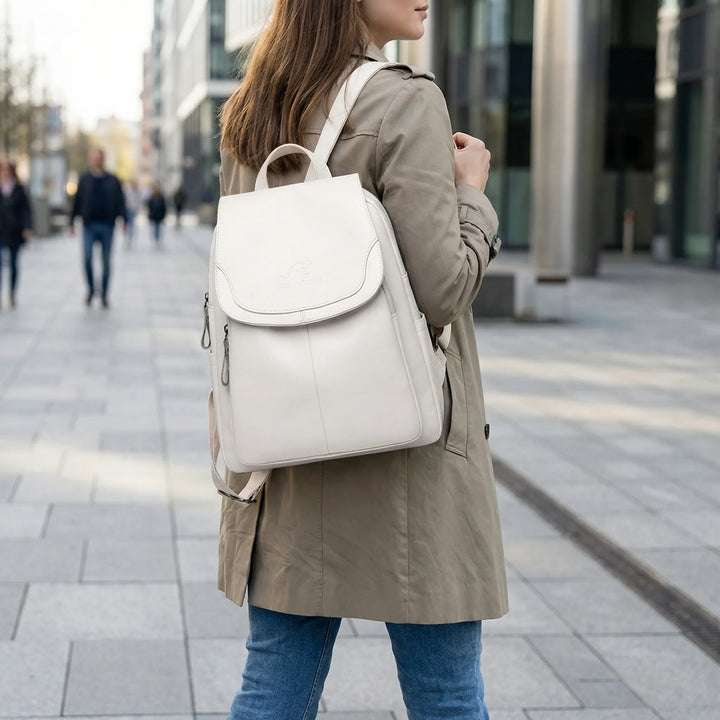 Luxiven - Anti-Theft Flap Backpack For Women