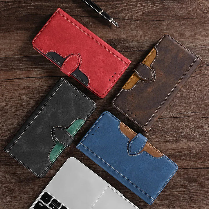 LuxurCase | Magnetic Leather Case for iPhone with Card Holder