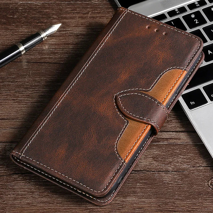 LuxurCase | Magnetic Leather Case for iPhone with Card Holder