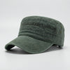 Flat-Top Military-Style Cap