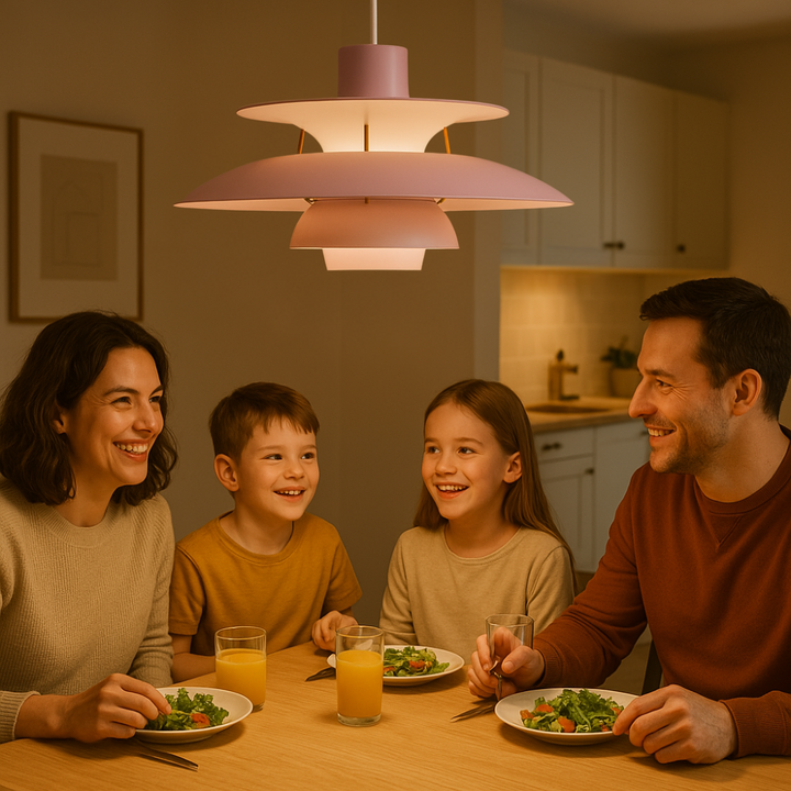 Modern Round LED Ceiling Light – Dimmable & Long-Lasting – Stylish Lighting for Living Room, Dining Room & Office