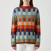 High Neck Relaxed Knit Sweater for Women