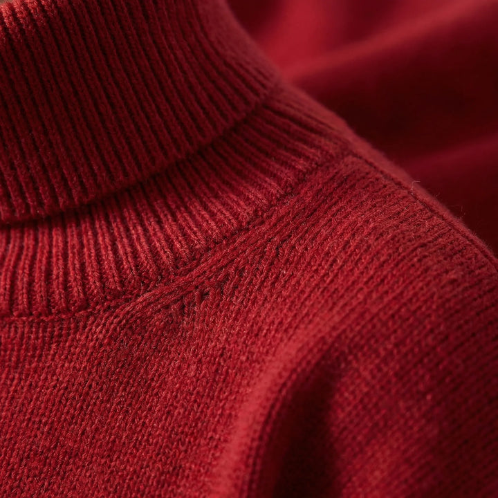 Neckura - Ribbed Rollneck Knit Sweater