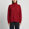 Ribbed Rollneck Knit Sweater for Women