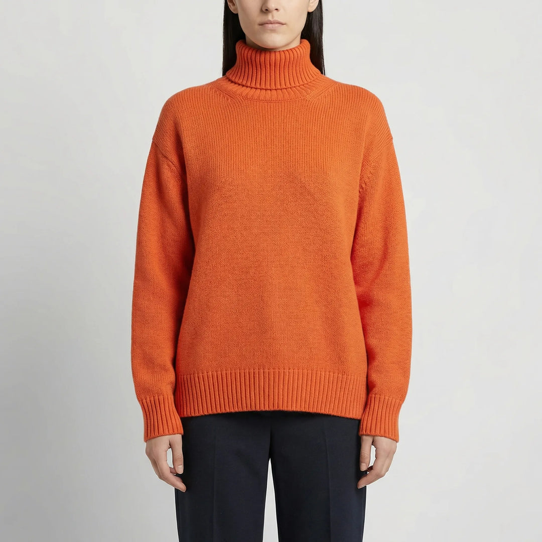 Neckura - Ribbed Rollneck Knit Sweater