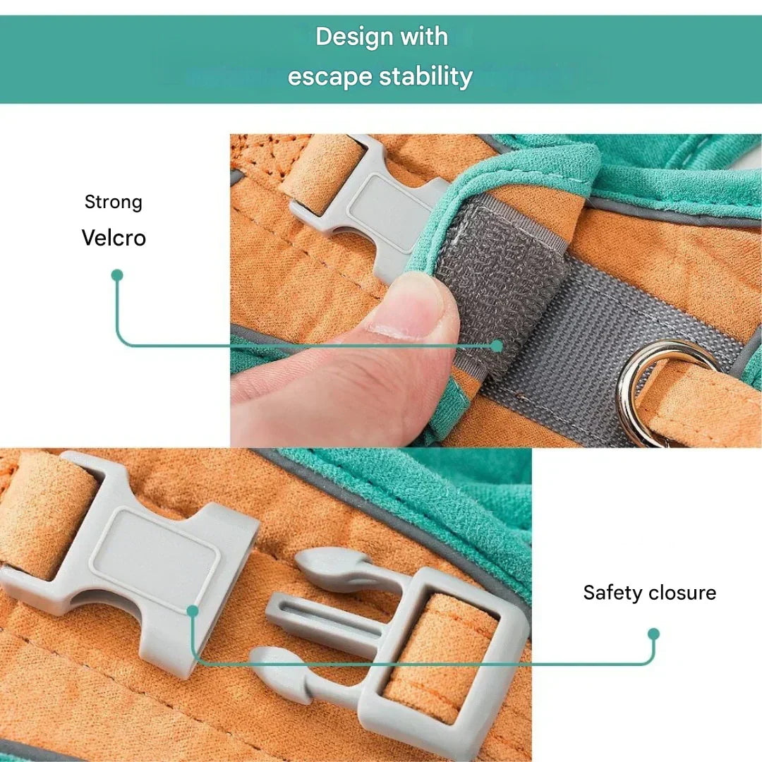 Adjustable Cat Harness with Leash – WhiskerWander