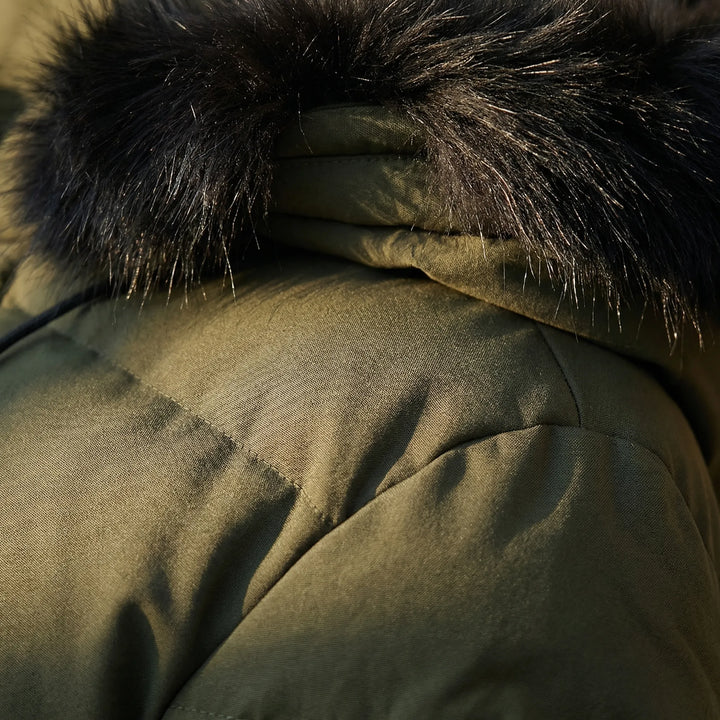 Nordarc - Long Quilted Hooded Parka For Men
