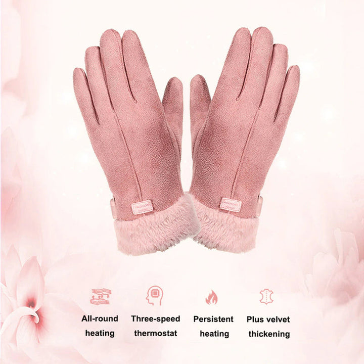 Women’s Rechargeable Heated Gloves Fast Warm-Up & All-Day Heat
