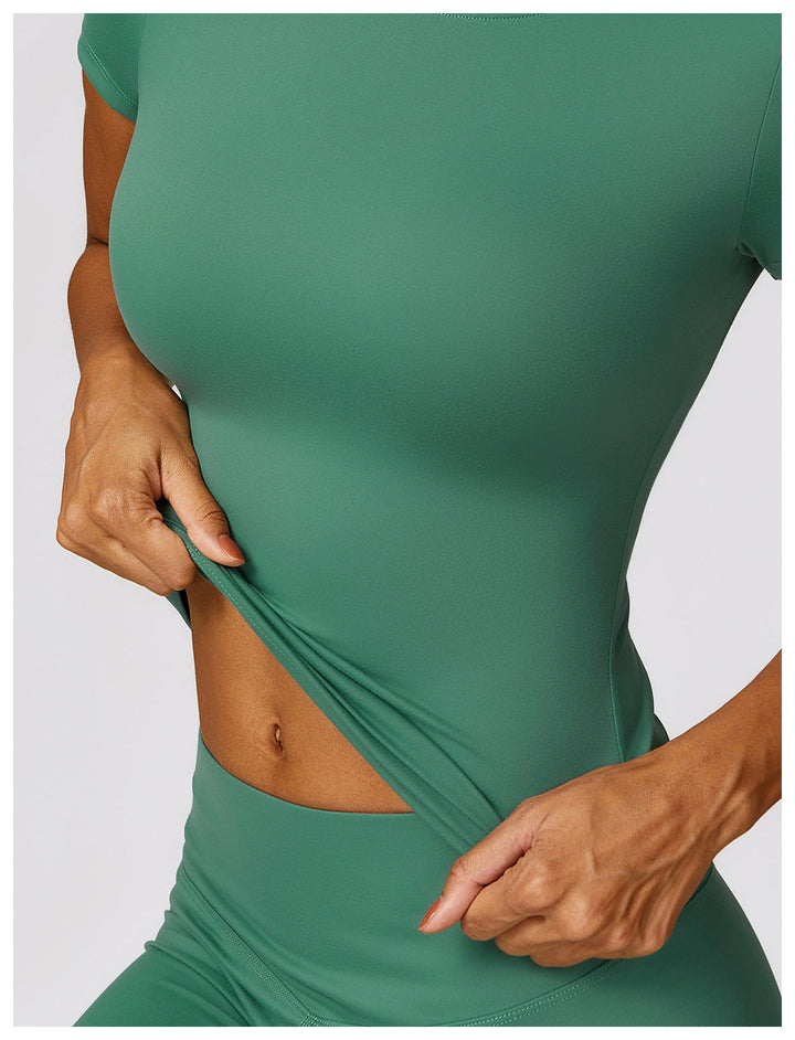 Gabriella - 2-Piece Shaping Gym Set with Short Sleeves
