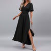 Women’s Elegant V-Neck Maxi Dress