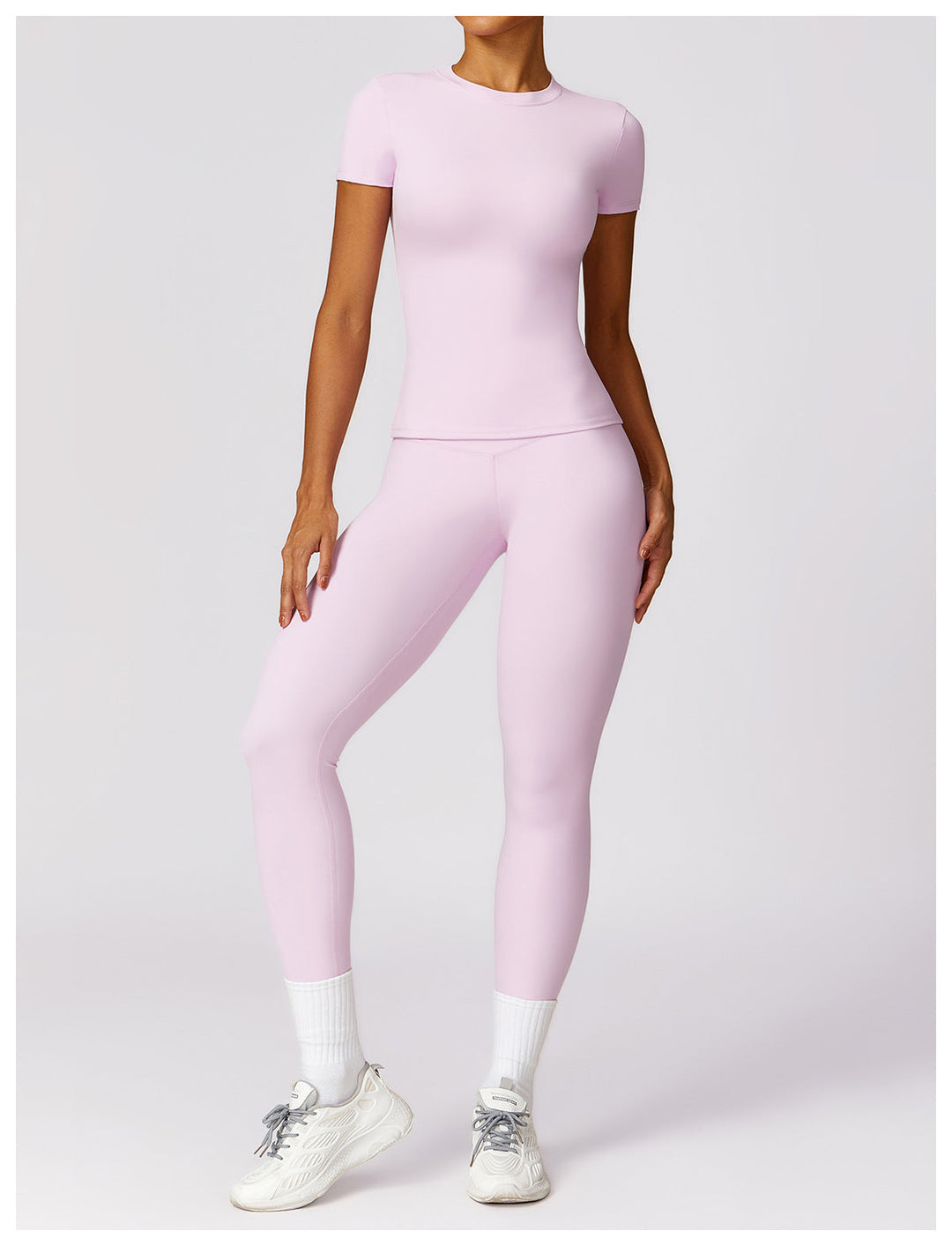 Gabriella - 2-Piece Shaping Gym Set with Short Sleeves