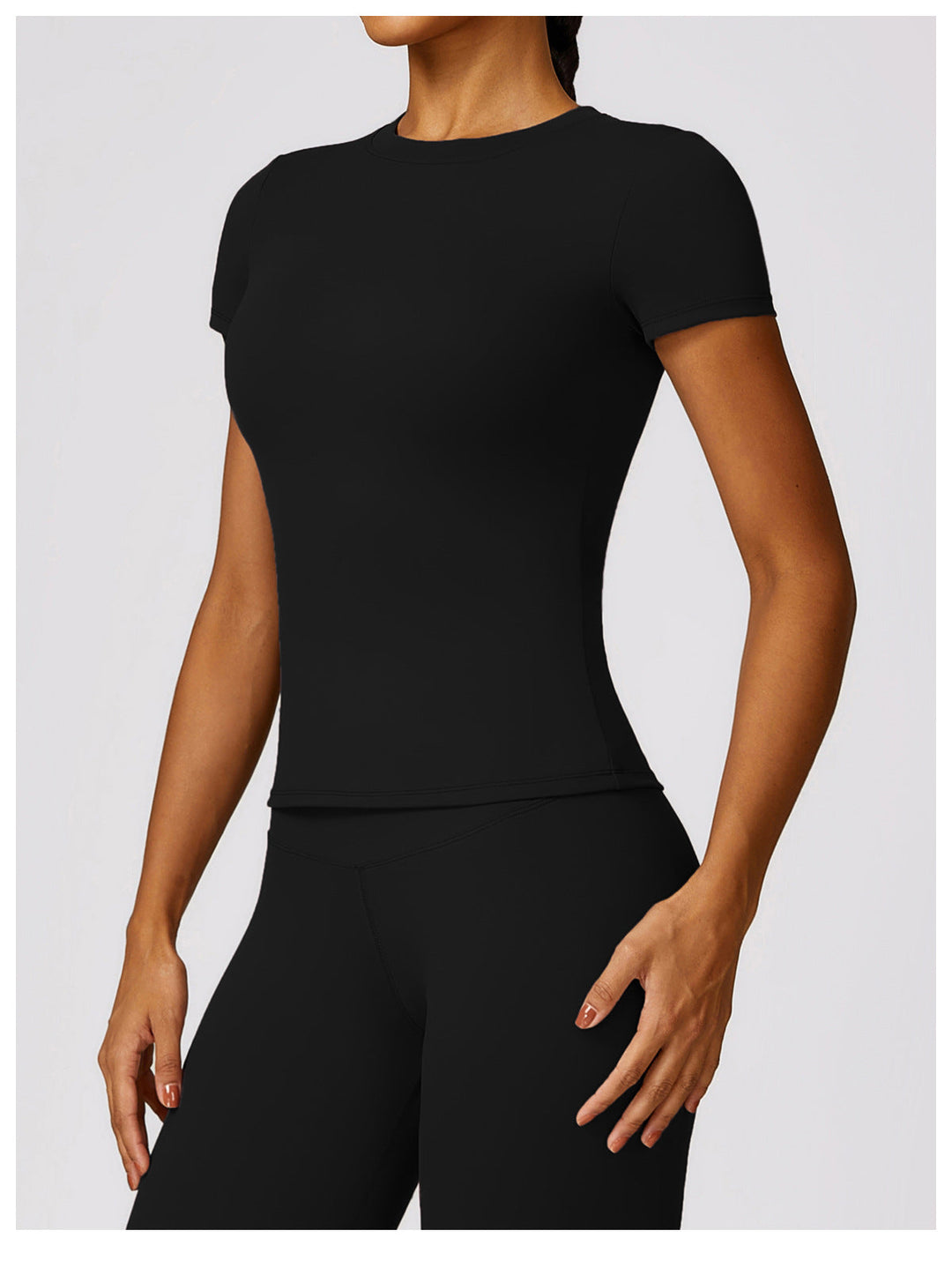 Gabriella - 2-Piece Shaping Gym Set with Short Sleeves