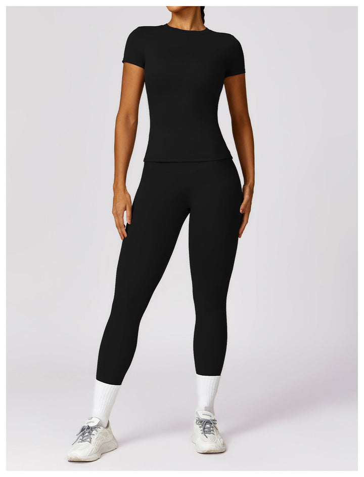 Gabriella - 2-Piece Shaping Gym Set with Short Sleeves