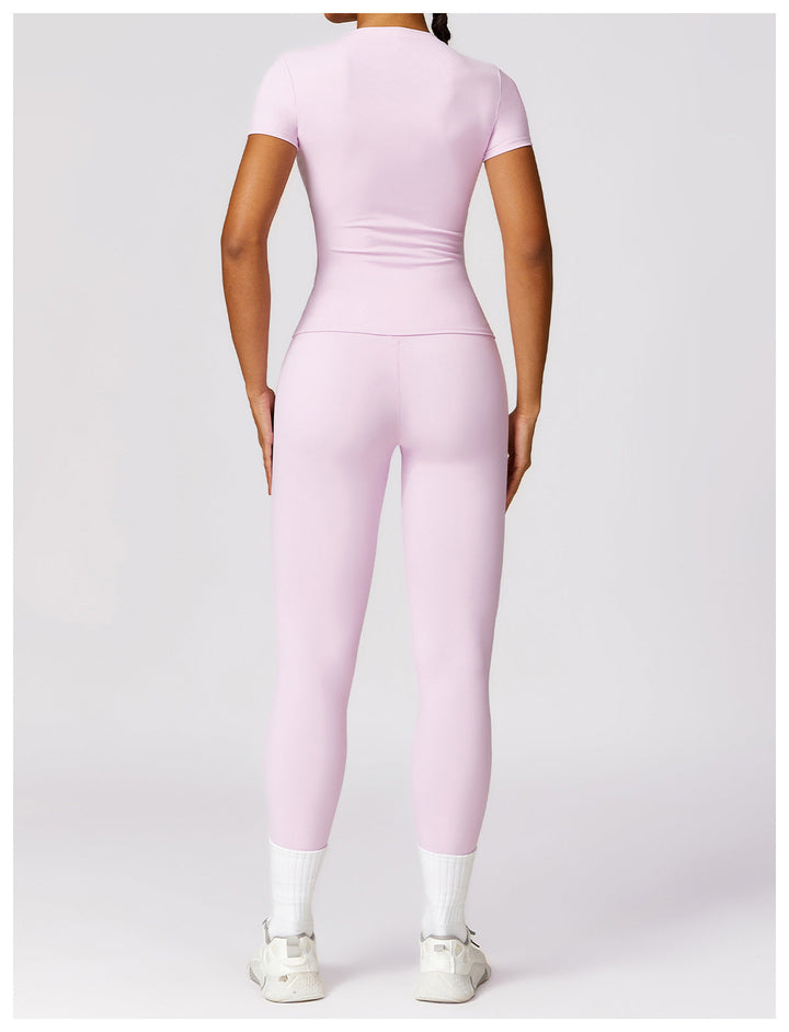 Gabriella - 2-Piece Shaping Gym Set with Short Sleeves