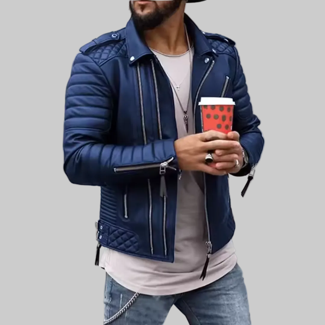 Timeless and Robust Leather Jacket for Men