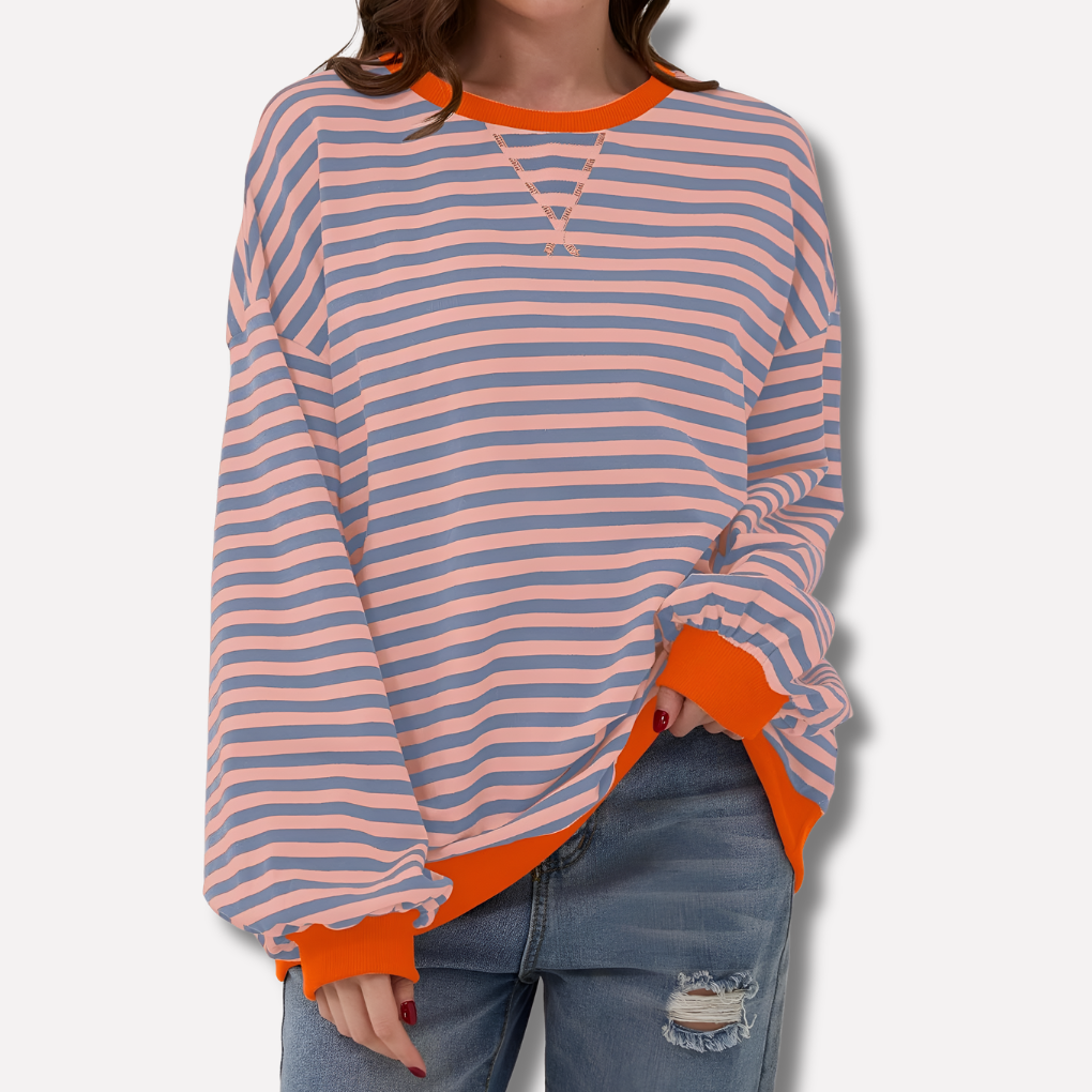 Oversized Striped Sweater for Women