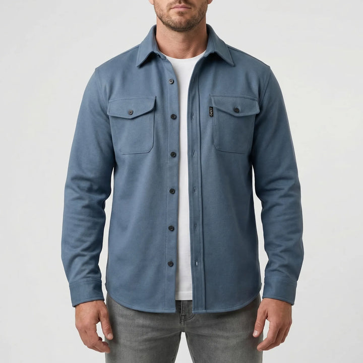 Ovront - Button-Up Overshirt With Chest Pockets