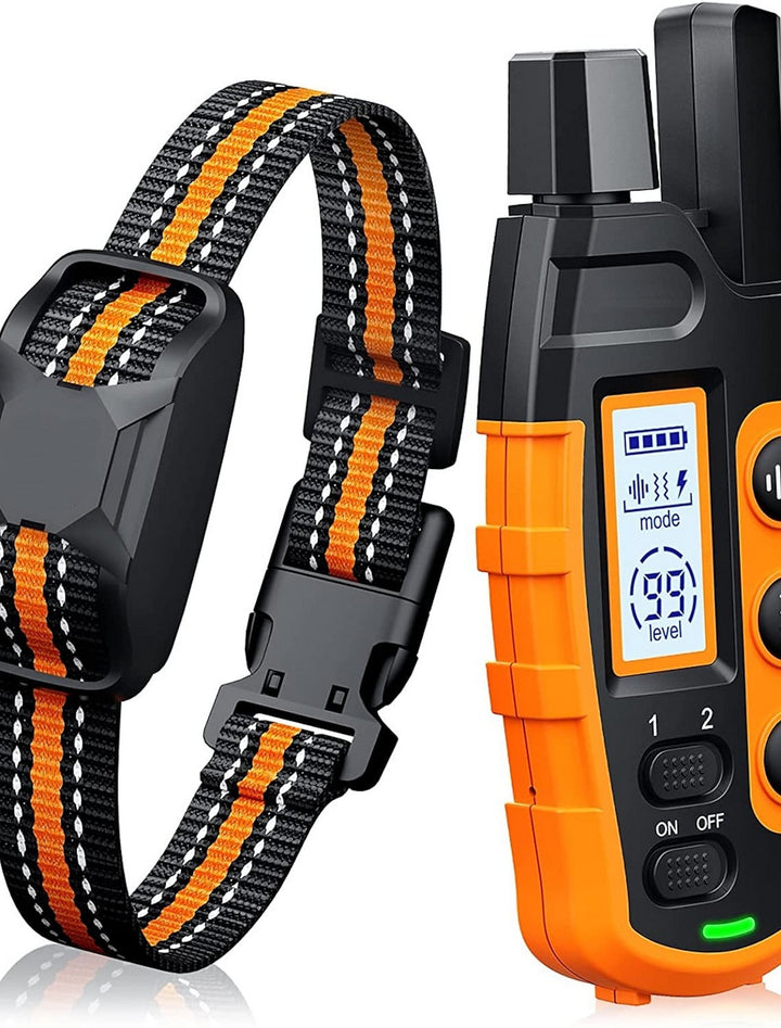 Premium 1000m Dog Training Collar With Remote Control - Waterproof, Rechargeable E-Collar for All Dog Sizes