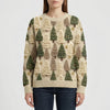 Festive Christmas Tree Print Sweater