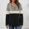 Long Sleeve Plaid Print Hoodie for Women