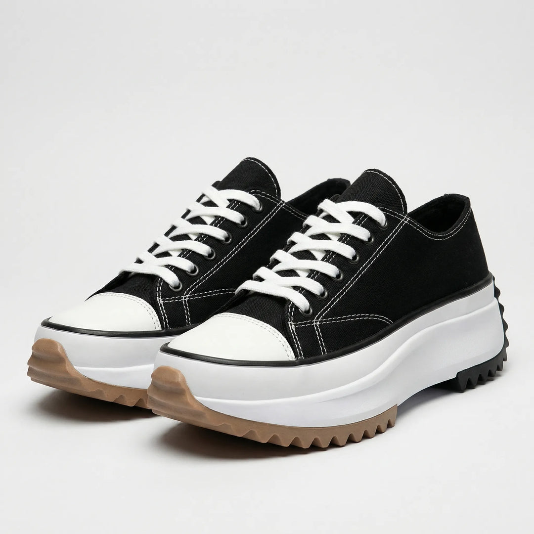 Platavy - Lace-Up Platform Sneaker For Women