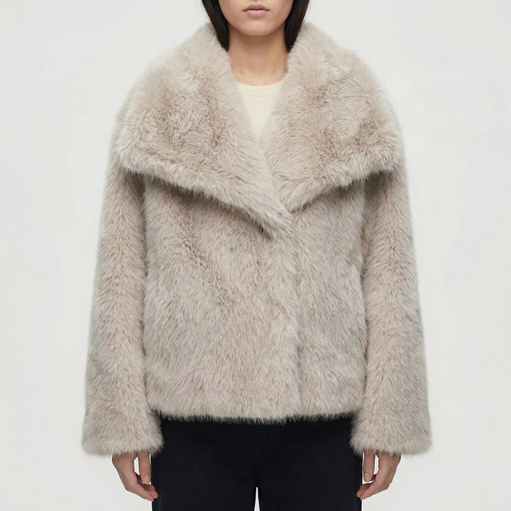 Plushova - Semi-Fitted Faux Fur Winter Jacket