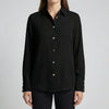 Quilted Button-Down Long Sleeve Shirt for Women