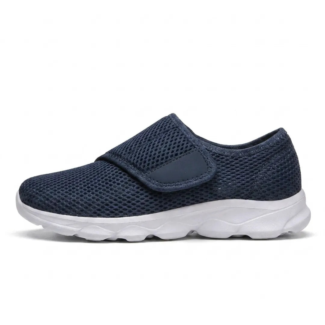 Comfortable Orthopedic Walking Shoes with Hook-and-Loop Strap for Wide or Swollen Feet