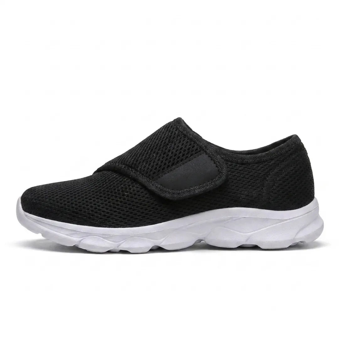 Comfortable Orthopedic Walking Shoes with Hook-and-Loop Strap for Wide or Swollen Feet