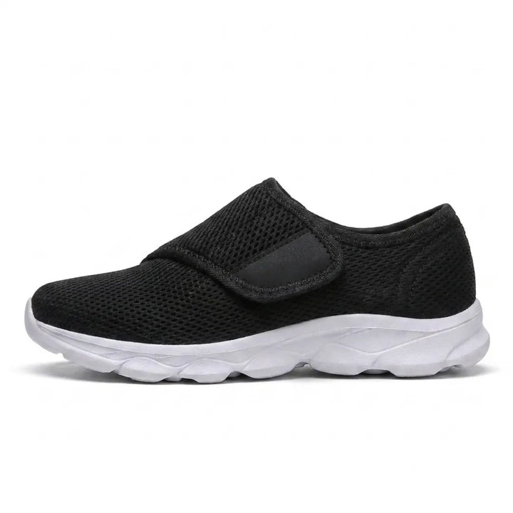 Comfortable Orthopedic Walking Shoes with Hook-and-Loop Strap for Wide or Swollen Feet