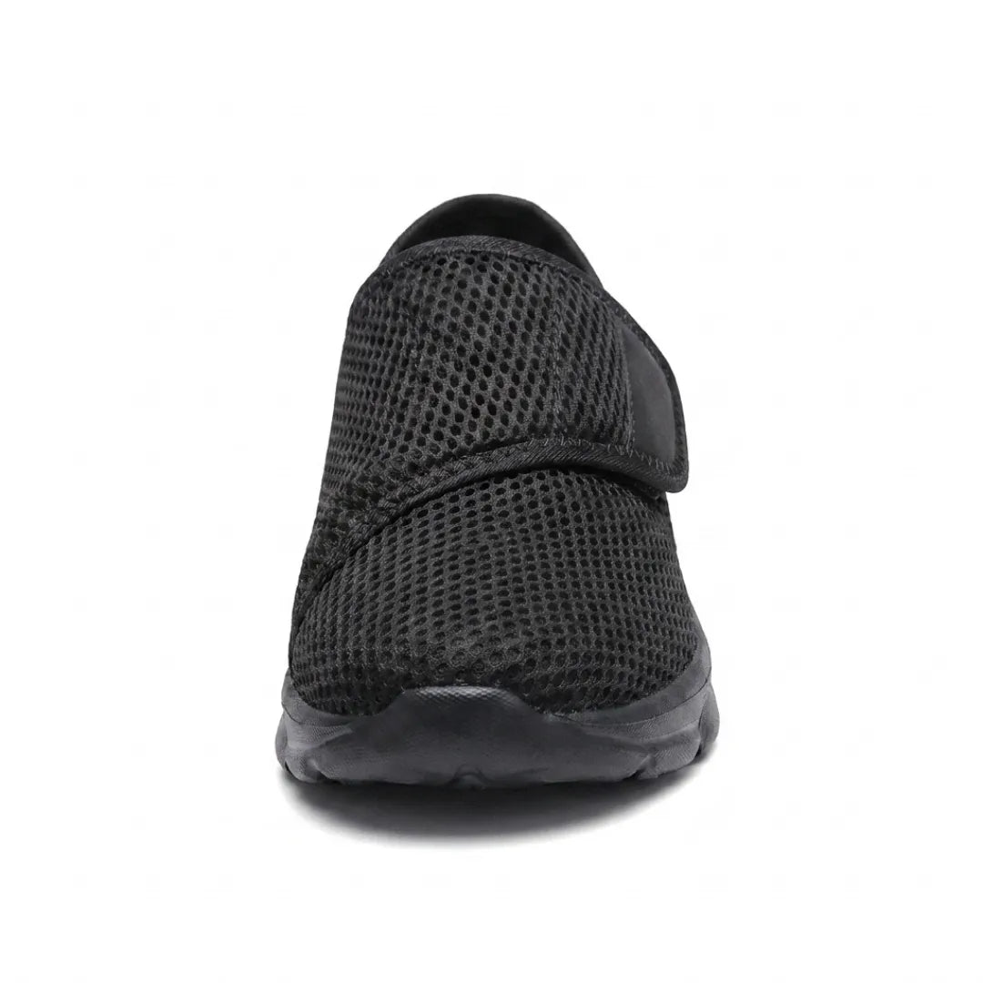 Comfortable Orthopedic Walking Shoes with Hook-and-Loop Strap for Wide or Swollen Feet