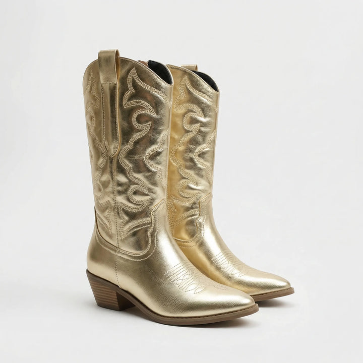 Ranchella - Pointed Toe Western Knee Boot