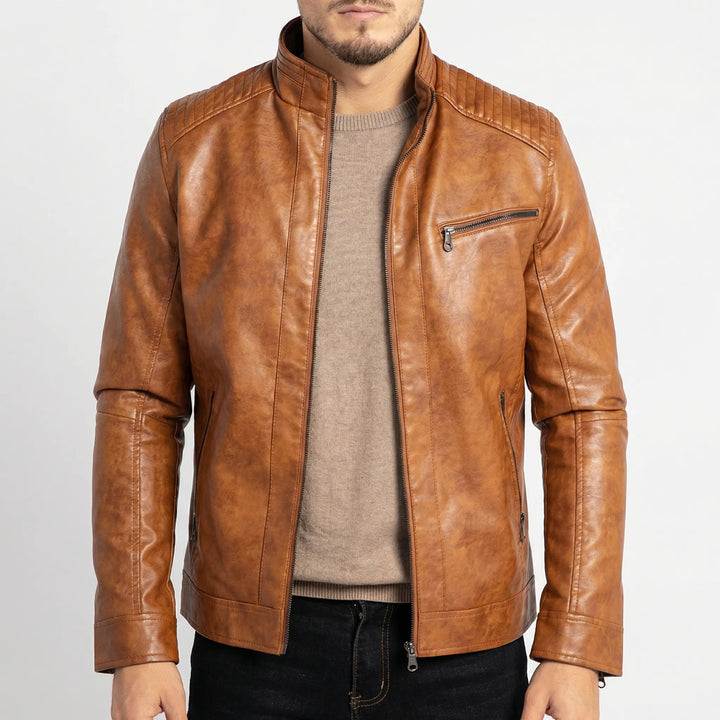 Ravekko - Classic Fit Moto-Style Jacket