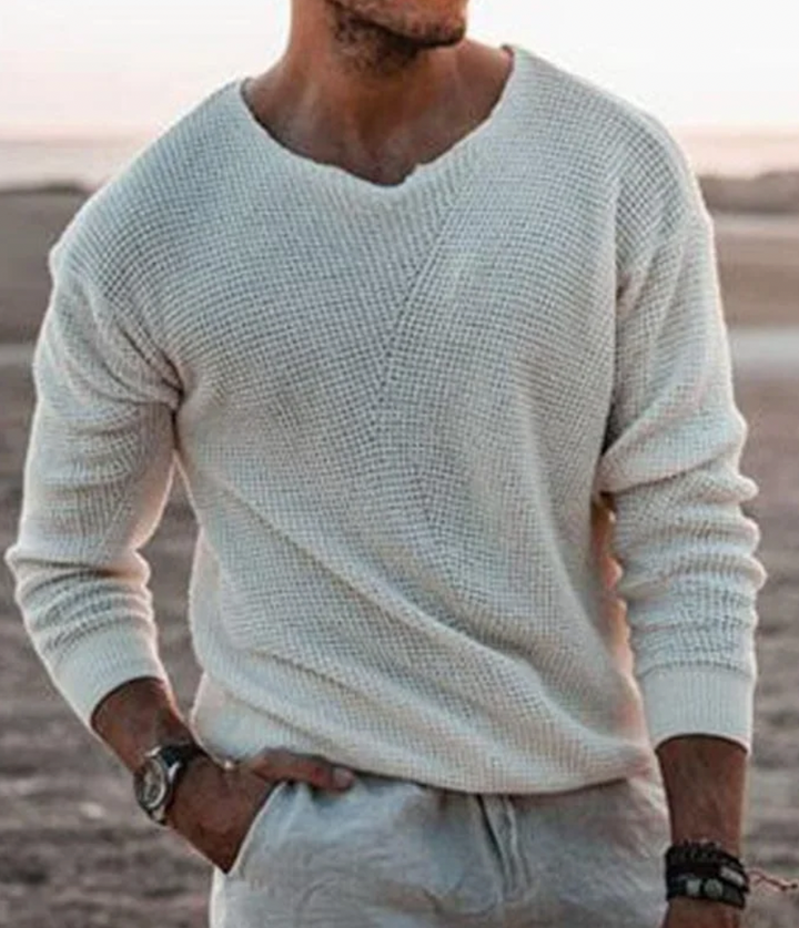 Relaxed-Fit Long-Sleeve Sweater – Tim
