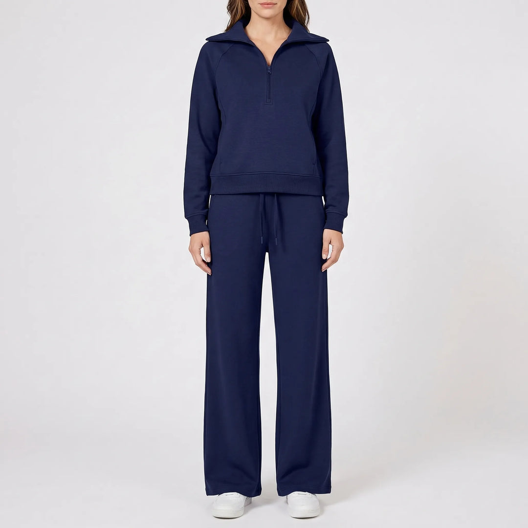 Relaxo - Coordinated Wide-Leg 2-Piece Set