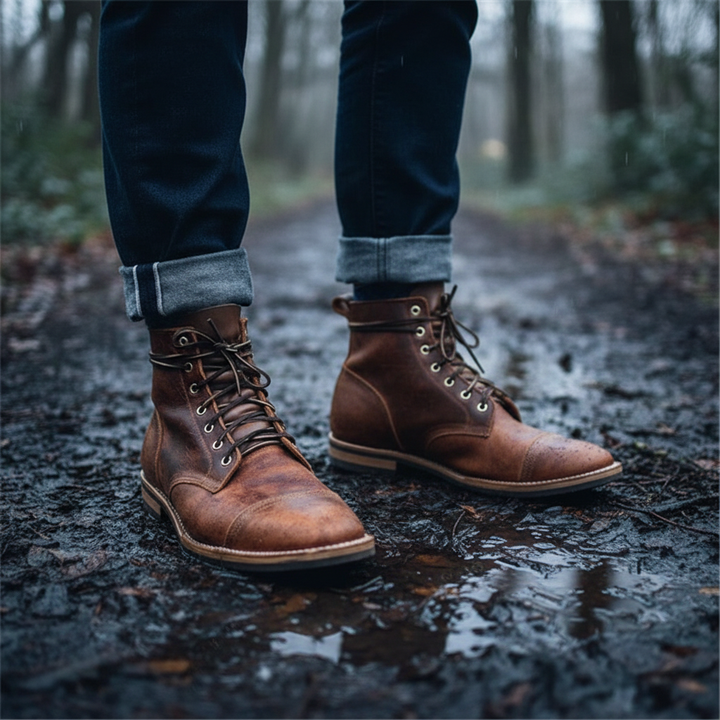 Men's Retro Leather Boots – Leonard