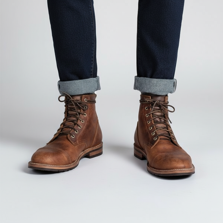 Men's Retro Leather Boots – Leonard
