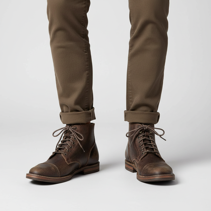 Men's Retro Leather Boots – Leonard