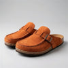 Retro Buckle Slip-On Mule Sandals for Women