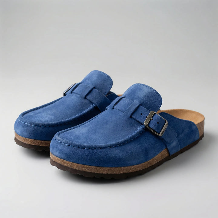 Retrolace - Retro Buckle Slip-On Mule Flat