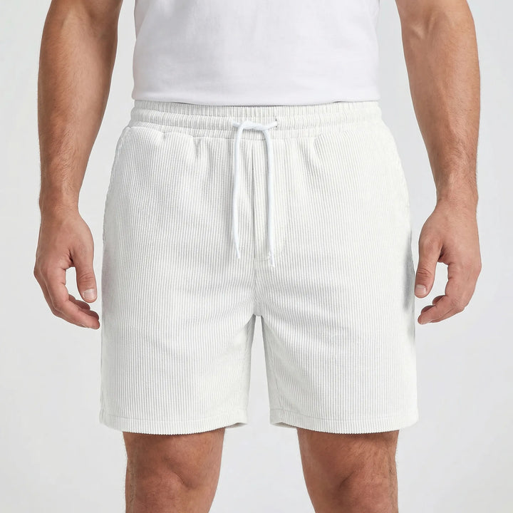 Ribvelo - Ribbed Texture Casual Men's Shorts
