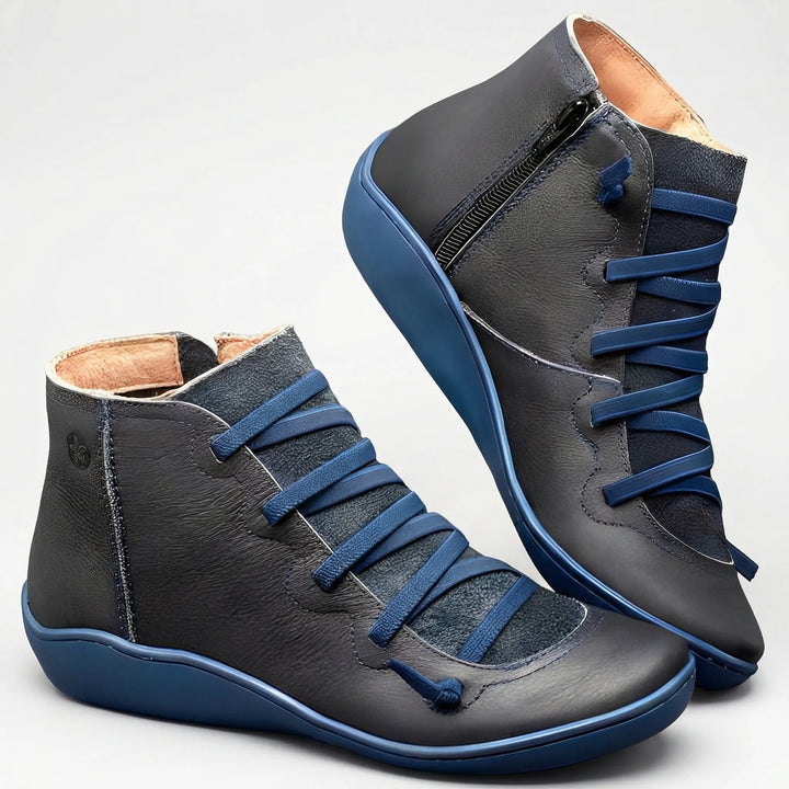 Romvela - Lace-Up Pointed Toe Ankle Boot